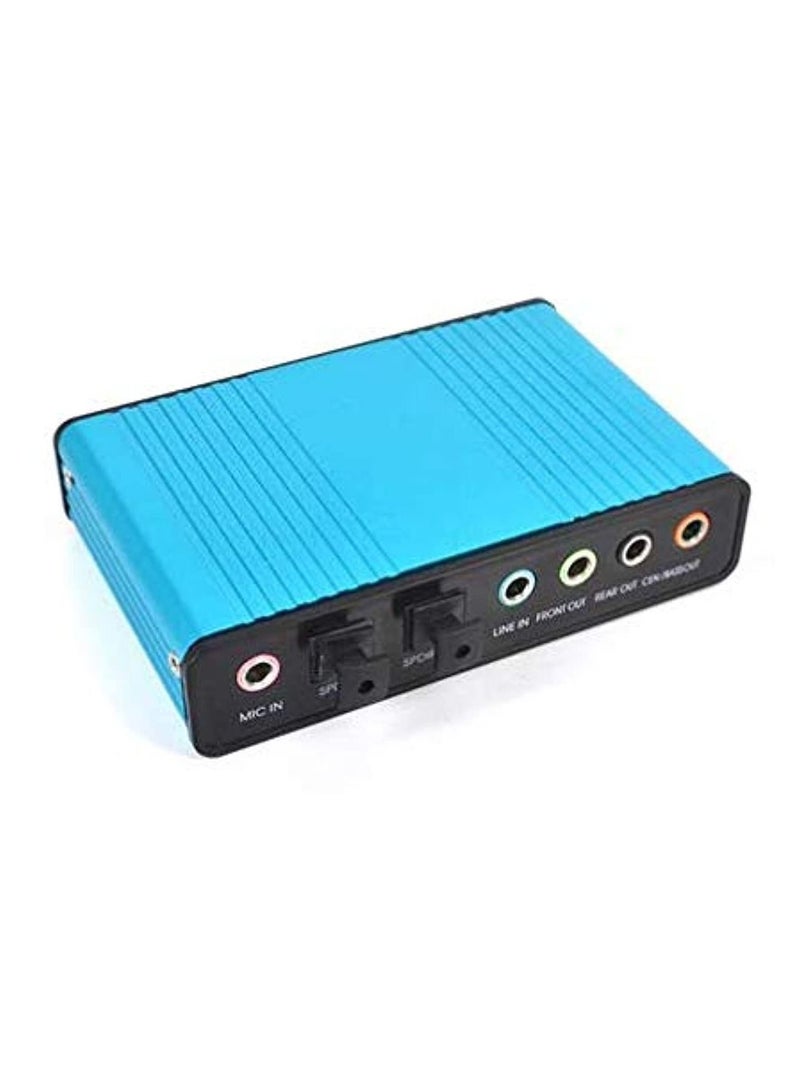 USB 2.0 Sound Card 6 Channel 5.1 Optical External Audio Card SPDIF Controller for PC Laptop Desktop  - Image 1