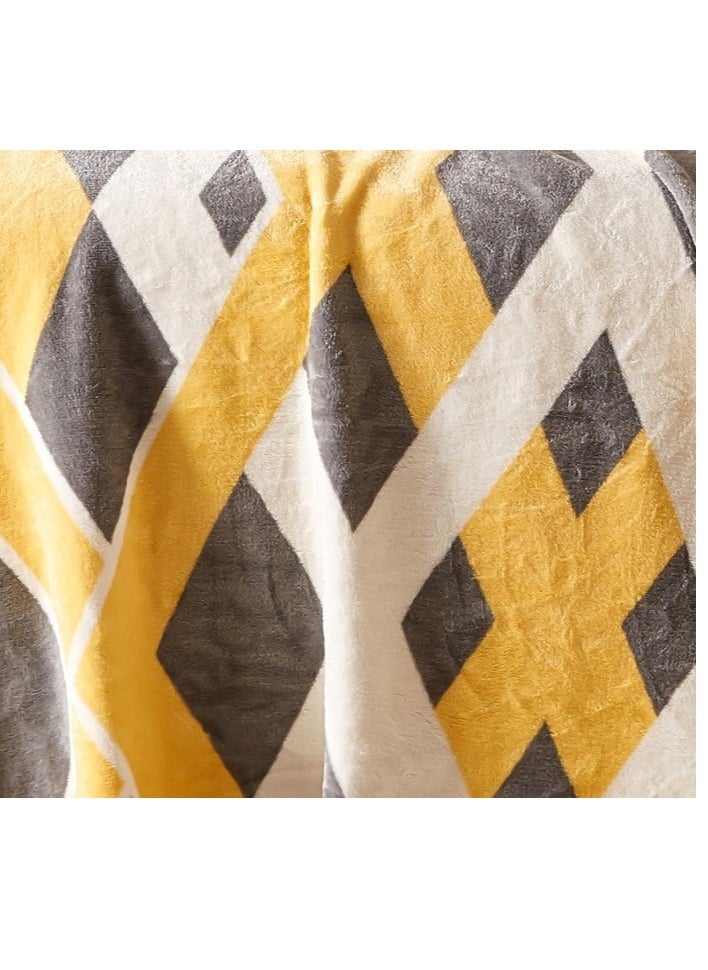 RISHAHOME Light weight Extra Soft Single Size Solid Blanket all season Flannel Fleece Throw Blanket 150x200cm 100% Polyester-Multicolor  - Image 3