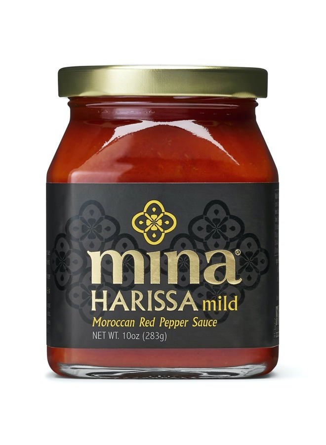 Mina Harissa Mild Sauce, Homestyle Moroccan Red Pepper Harissa Paste, 10 Oz - Harissa Sauce with Tangy Twist, Excite Your Senses with Mina Mild Harissa Seasoning - Image 1