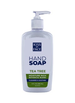 Kiss My face Kiss My Face Tea Tree Hand Soap - Purify Your Skin - With Added Antioxidant Support - Easy To Use Hand Soap Pump - Refreshing Tea Tree Scent - Cruelty Free Vegan Soap - 9 fl oz Bottle 