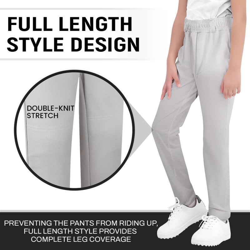 VOGRYE 2T/3 toT/4T/5T-8 Year Youth Toddler Boys Baseball Pants Girl Softball Pants Kids Tee Ball Pants with Side Piping/Braid (Grey,5 T) - Image 1