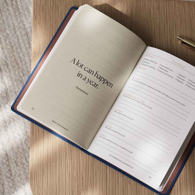 Intelligent Change - The Best Year Journal, Undated 12-Month Productivity Planner, Mindfulness Journal for Reflection, Goal Setting and Time-Management,A5 - Image 4