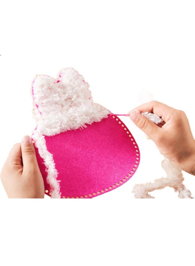 Dimoarch Handmade Wool Painting Embroidery Children'S Cartoon Bag Poke Poke Fun Material Kit For Making Pretend Play Toys Birthday Gift - Image 3