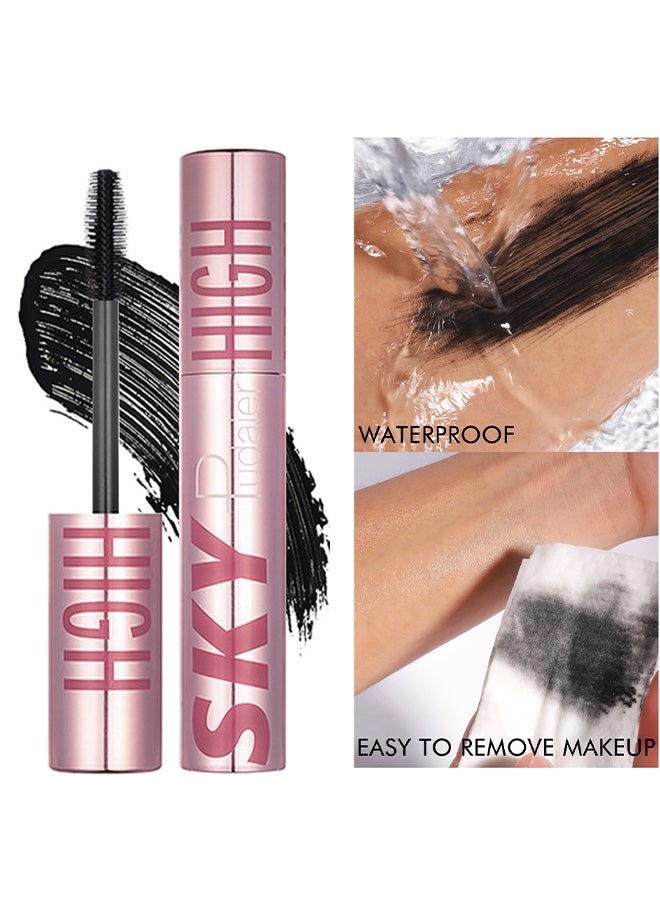 Mascara, Volumizing And Lengthening Mascara, Washable Formula With Plant Extract And Fibres, Lash Sensational Sky High, Black Black