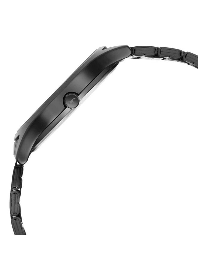 fastrack 3184NM02 Men's Analog Watch – Black Dial, Stainless Steel Strap, Quartz Movement, Mineral Glass - Image 4