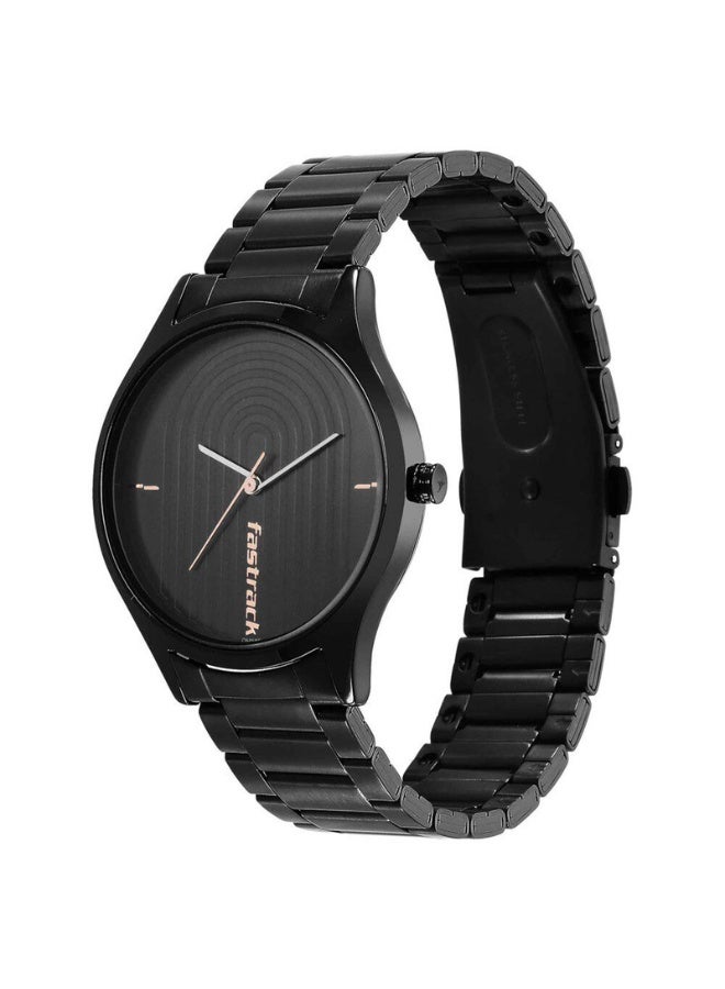 fastrack 3184NM02 Men's Analog Watch – Black Dial, Stainless Steel Strap, Quartz Movement, Mineral Glass - Image 3