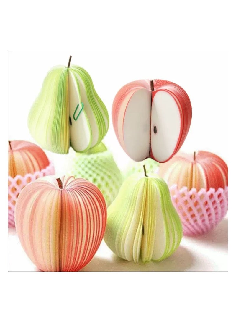 Generic 200pcs 2 Style 3d Fruit Shape Portable Mini Sticker Notes, Memo Pads, Paper Notepads, For Office School Holiday Gifts  - Image 2