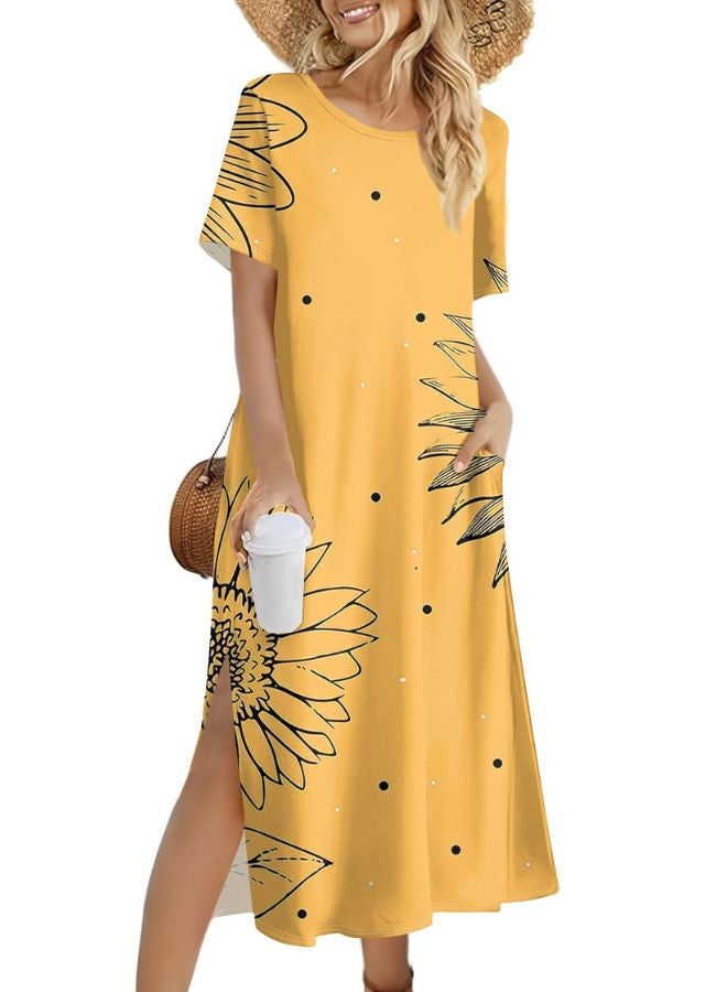 Tepveisoy Women's Fashion Summer Dresses Casual Beach Dresses One Piece Dress Slim Holiday Dress  - Image 1