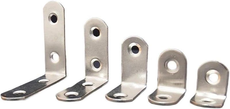 Stainless Steel L Type 90 Degree Right Angle Fixator Flat Straight Plate 16 x 25 40 Pcs - Image 1