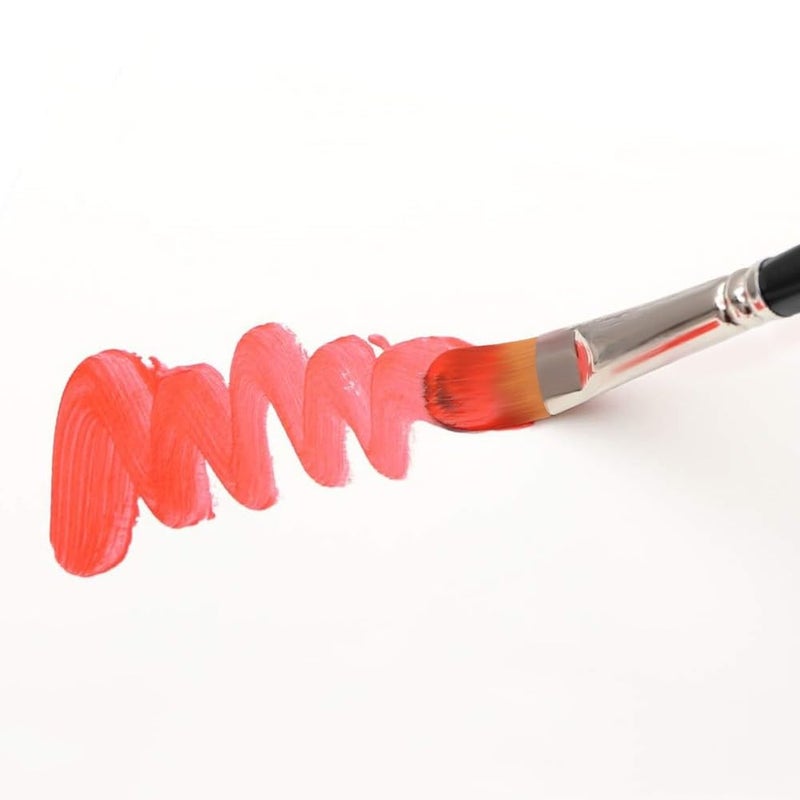 Transon Synthetic Filbert Paint Brush Set 10pcs for Acrylic Watercolor Gouache Art Painting and Body Craft Painting - Image 3