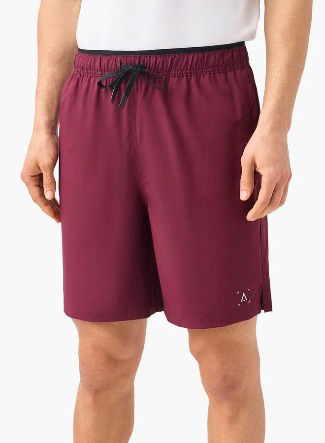 ADOT by Splash Solid Shorts with Drawstring Closure and Pockets