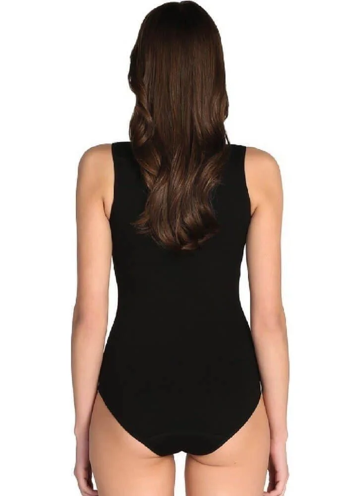Tutku 0149 Women's Thick Strapped Snap Bodysuit Single