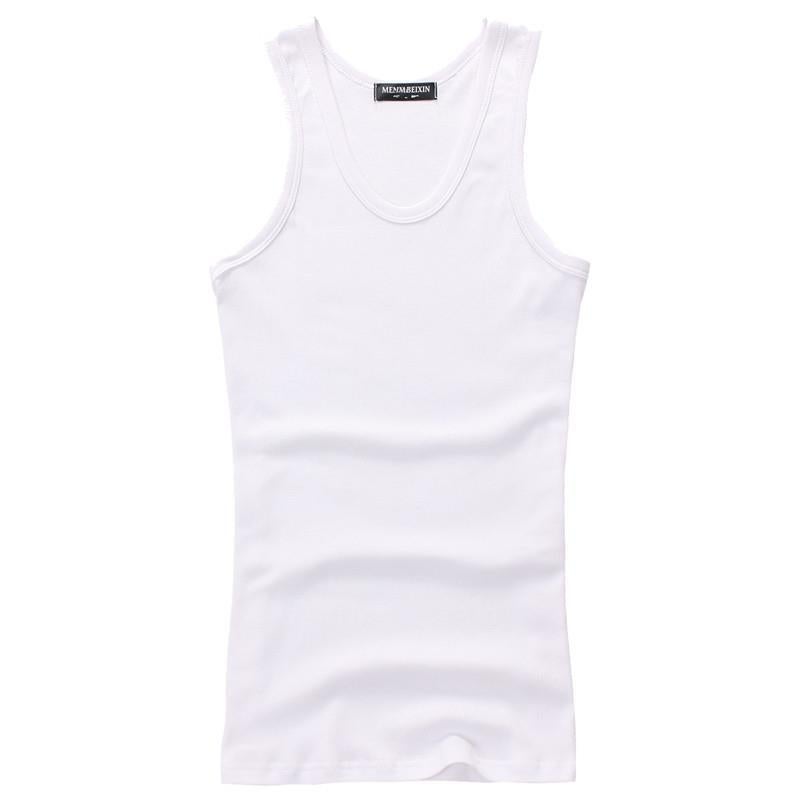 Xinjiang Cotton Men'S Vest Cotton Tight Sports Underwear Fitness Sweat-Absorbent Bottoming Hurdle Summer White Undershirt Men - Image 1