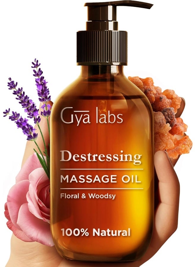 Gya Labs Destressing Massage Oil for Couples - Image 1