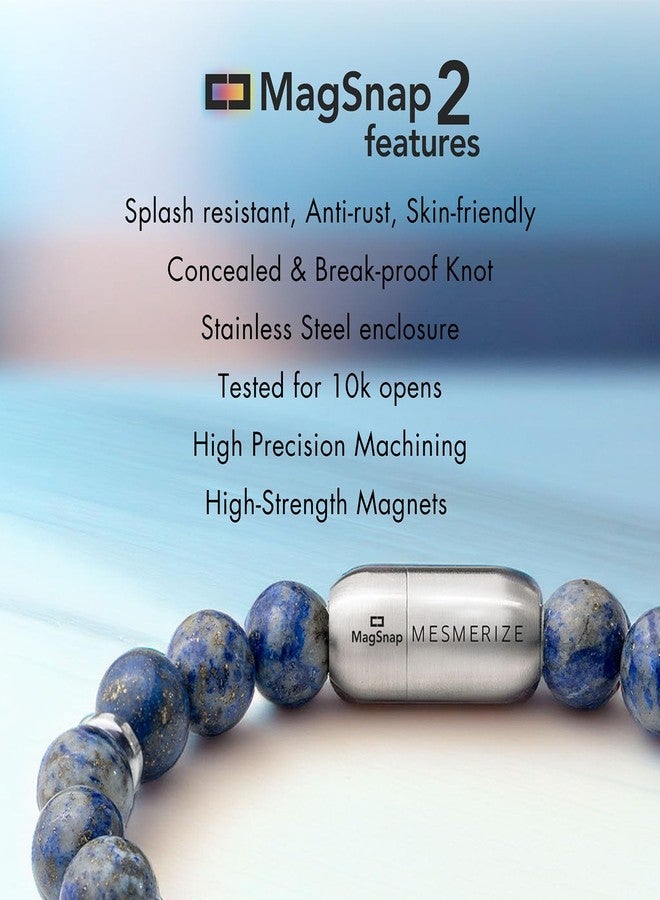 Mesmerize Mystic Malachite Natural Stone Bracelet | Handcrafted with Amethyst & Turquoise | Durable MagSnap 2 Magnetic Closure | Certified Original Stones | Lab-Tested Certificate & 6-Month Warranty Included. - Image 5