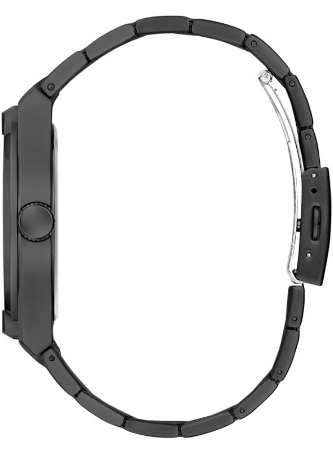 GUESS Men's 44mm Watch - Black Bracelet Black Dial Black Case - Image 2