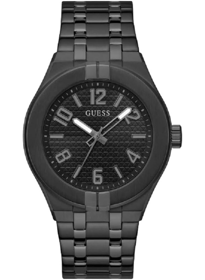 GUESS Men's 44mm Watch - Black Bracelet Black Dial Black Case - Image 1