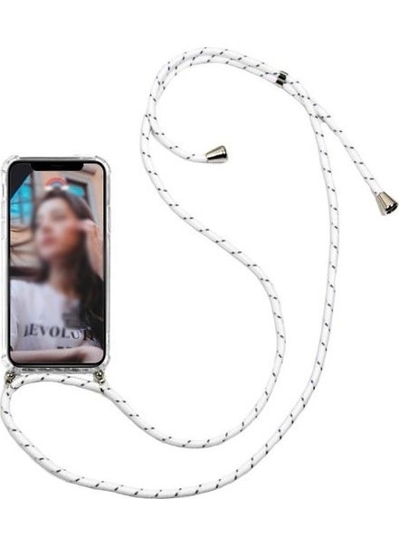 TahTicMer Samsung Galaxy Note 20 N980 Case Shoulder Neck Strap Rope Transparent Anti-Shock X-Rop Case Four-Corner Impact Protection  - Image 3