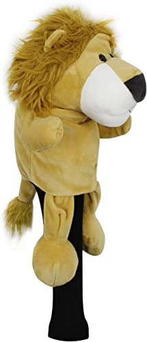 Scott Edward Yellow Lion Golf Club Cover Fit Well for Fairway Wood Golf Club, Funny Cute Animal Design Soft Functional Golf Headcover Stylish Protection for Your Clubs for Men and Women - Image 3