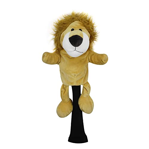 Scott Edward Yellow Lion Golf Club Cover Fit Well for Fairway Wood Golf Club, Funny Cute Animal Design Soft Functional Golf Headcover Stylish Protection for Your Clubs for Men and Women - Image 2
