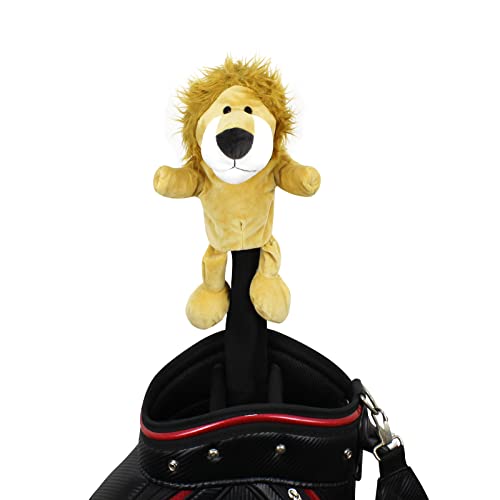 Scott Edward Yellow Lion Golf Club Cover Fit Well for Fairway Wood Golf Club, Funny Cute Animal Design Soft Functional Golf Headcover Stylish Protection for Your Clubs for Men and Women - Image 4