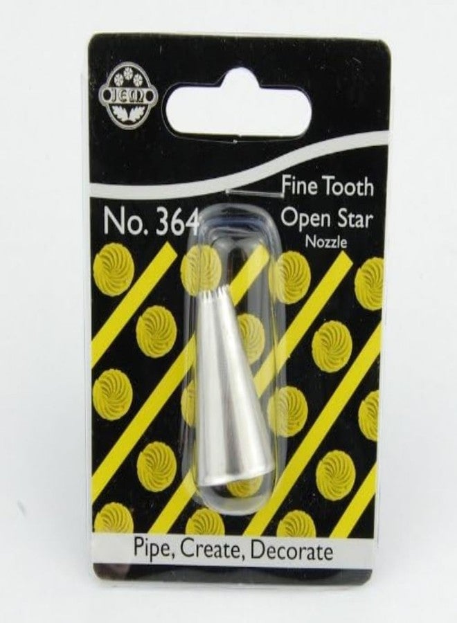 PME JEM Fine Tooth Open Star Piping Nozzle Decorating Tip #364 - Image 1