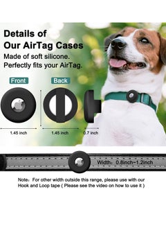 KASTWAVE Collar Holder  for Airtag Loss Prevention Protector for Dog and Cat Collar Undershirt Silicone Loss Prevention Cover for 0.8-1.2 Inch Pet Collar Harness Ring (4 Pieces)  - Image 2