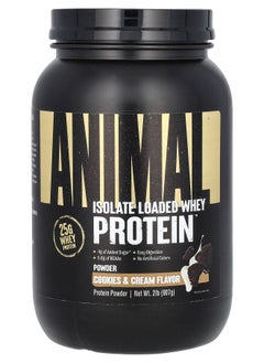 Isolate Loaded Whey Protein Powder Cookies & Cream 2 lb (907 g)