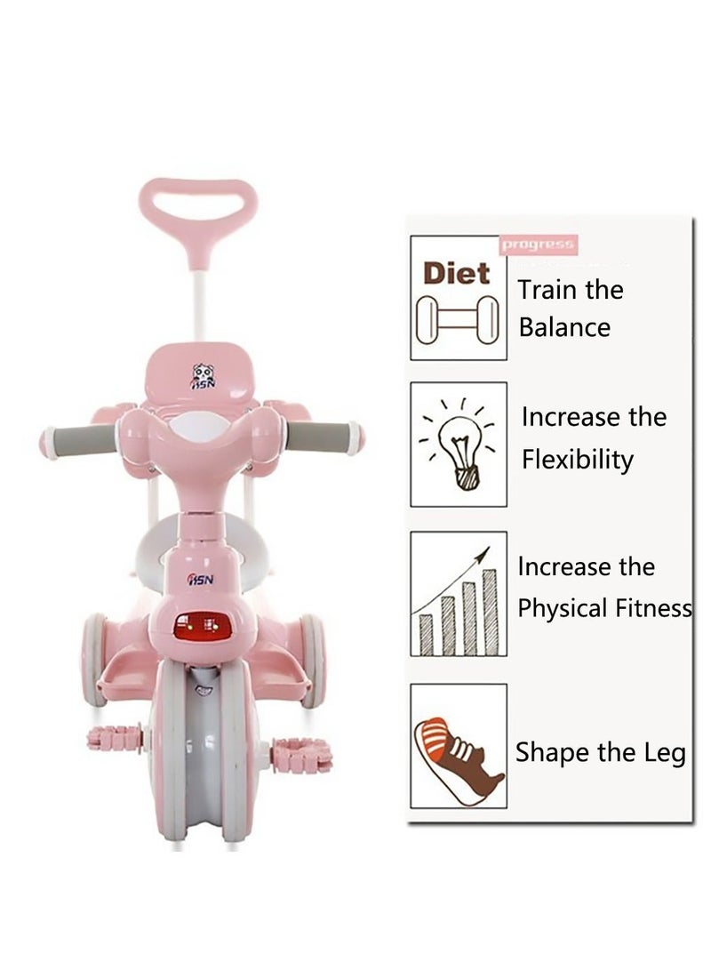 ميكسد دراجة أطفال ، دراجة ثلاثية العجلات للأطفال مع درابزين ، عربة أطفال صغيرة 3 عجلات للأولاد والبنات الذين تتراوح أعمارهم بين 1-6 سنوات - Image 3