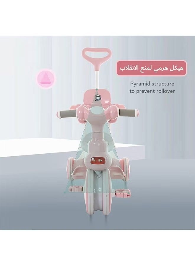 ميكسد دراجة أطفال ، دراجة ثلاثية العجلات للأطفال مع درابزين ، عربة أطفال صغيرة 3 عجلات للأولاد والبنات الذين تتراوح أعمارهم بين 1-6 سنوات - Image 5