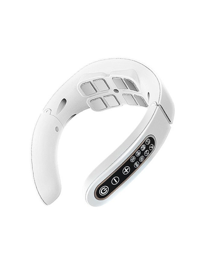 WHO New Model Cervical Electromagnetic Neck Massager, 8 Massage Heads Smart Neck massager with 15 Gears and 6 Modes - Image 1