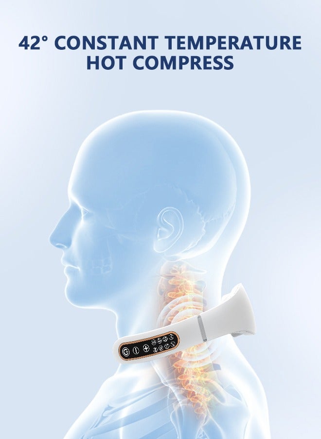 WHO New Model Cervical Electromagnetic Neck Massager, 8 Massage Heads Smart Neck massager with 15 Gears and 6 Modes - Image 4