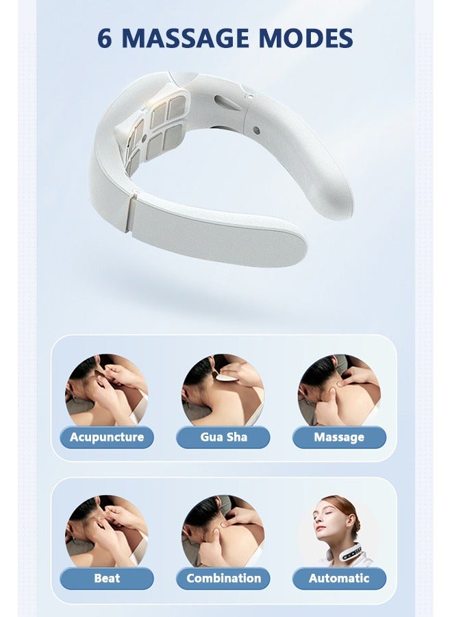 WHO New Model Cervical Electromagnetic Neck Massager, 8 Massage Heads Smart Neck massager with 15 Gears and 6 Modes - Image 5