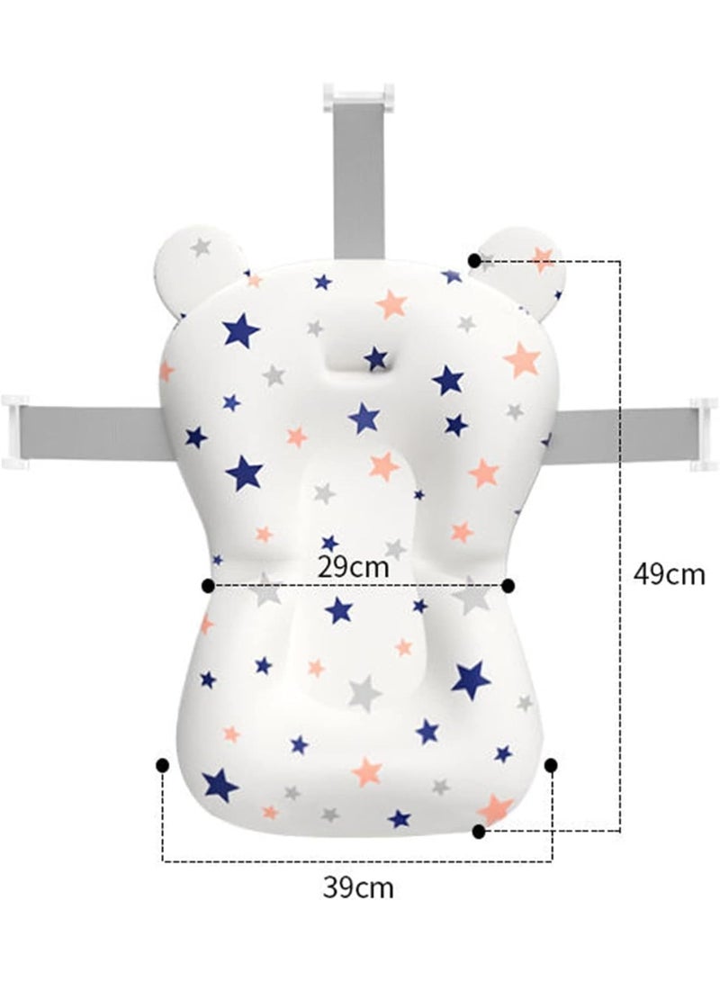 Baby Bathtub with Pillow and Thermometer, Newborn Baby Bathtub, Foldable, Ages 0-3 Years (Green with Pillow) - Image 3