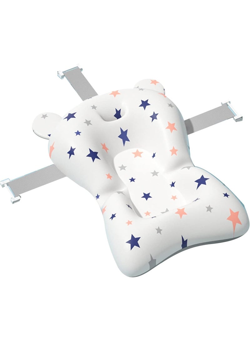 Baby Bathtub with Pillow and Thermometer, Newborn Baby Bathtub, Foldable, Ages 0-3 Years (Green with Pillow) - Image 4