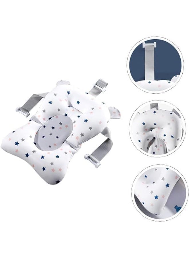 Baby Bathtub with Pillow and Thermometer, Newborn Baby Bathtub, Foldable, Ages 0-3 Years (Green with Pillow) - Image 5