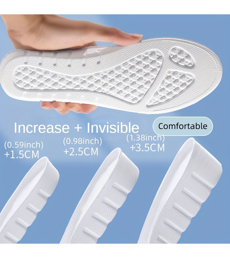 New Invisible Height Insoles 1 Pair EVA Soft Light Sole Pad For Men Women Boost 1.5cm 0.59in Size EU43 44 270mm 10.63inch - Image 4