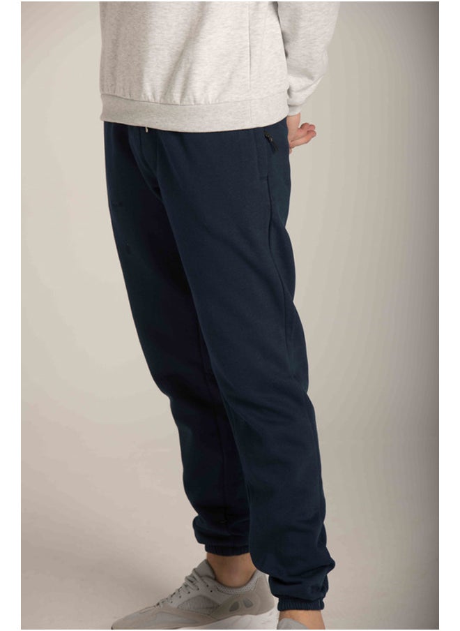 Marco Bergamo - ELASTIC WAIST PLAIN SWEATPANT - Image 1