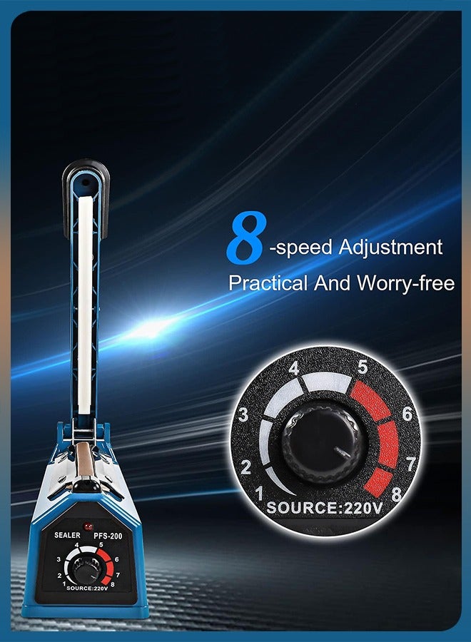 DBLEW آلة تعبئة وتغليف الطعام الكهربائية اليدوية بقدرة 200 مم لتفريغ الهواء وتغليف الأكياس البلاستيكية في المطبخ المنزلي - Image 3