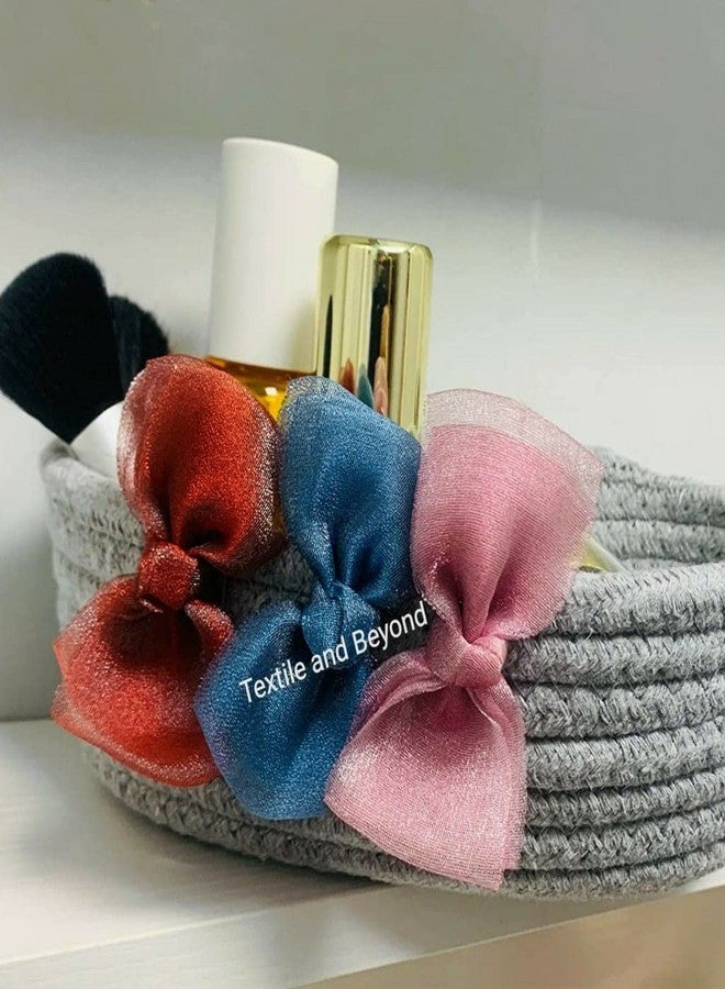 Textile and Beyond سلة تنظيم صغيرة منسوجة من حبل قطني من Textile and Beyond، مثالية لغرفة الأطفال، الألعاب، الفواكه، غرفة المعيشة، المطبخ والمكتب - Image 4