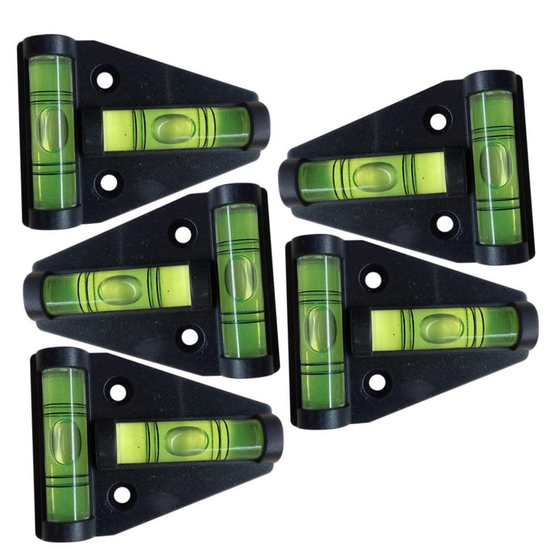 5Pcs Triangle Bubble Gauge T Shape Spirit Level Two Direction Portable Rv Tool - Image 2