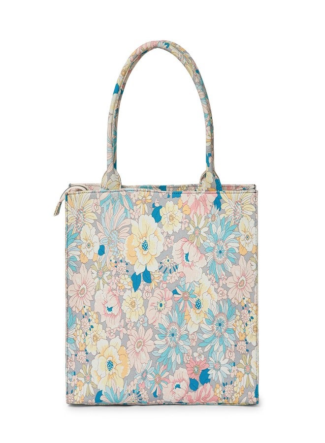 Berrylush Women Multi Color Floral Printed Tote Bag with Dual Handles | Trendy & Spacious Women's Handbag - Image 3