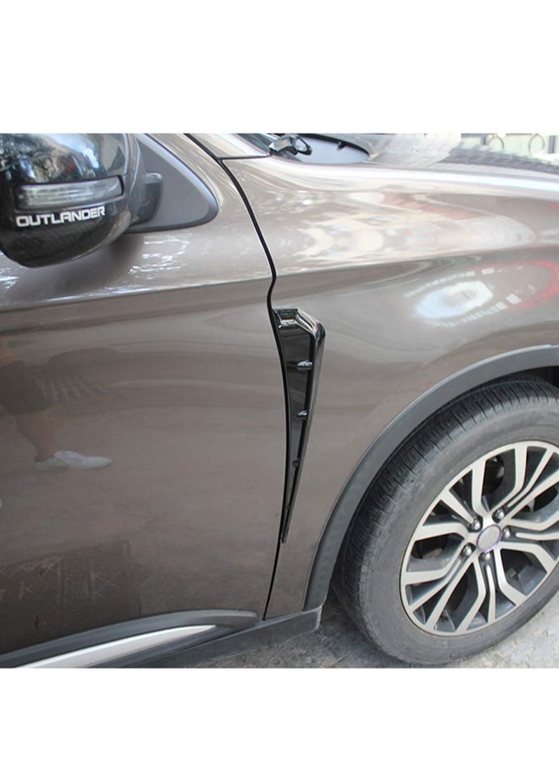 Universal Black Car Fender Side Stickers - Decorative ABS Side Vents for Air Intake, Anti-Collision Side Wing Accessories for Enhanced Exterior Style. - Image 5