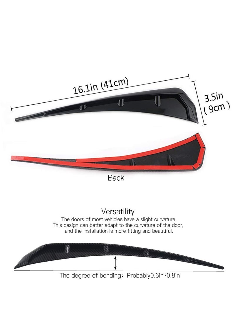 Universal Black Car Fender Side Stickers - Decorative ABS Side Vents for Air Intake, Anti-Collision Side Wing Accessories for Enhanced Exterior Style. - Image 4