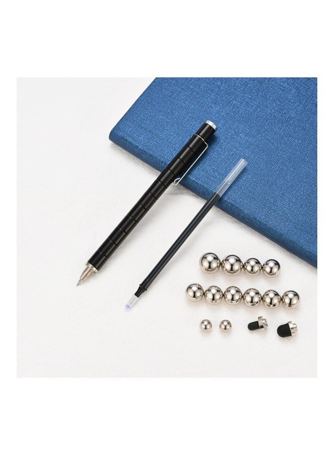 NIBEMINENT Magnetic Ballpoint Pen Black/Silver - Image 4