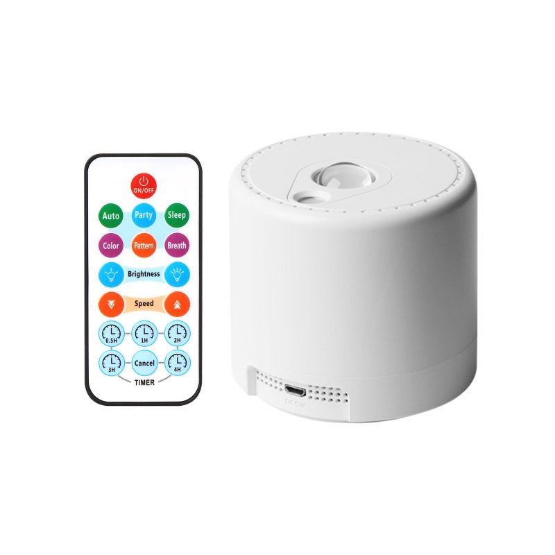 مُصباح مشهد نجمي متدوّر لأضواء الليل USB، مصباح منعكس للنجوم الكاملة مع خيار إيقاف التوقيت ومتحكم عن بعد - Image 1
