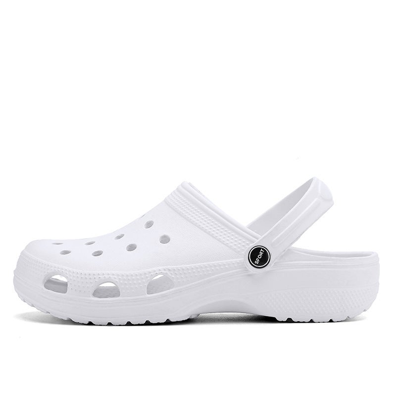 Garden Shoes Men'S And Women'S Hole Shoes Sandals Sandals Two-Use Couples Baotou Beach Shoes Men'S - Image 1