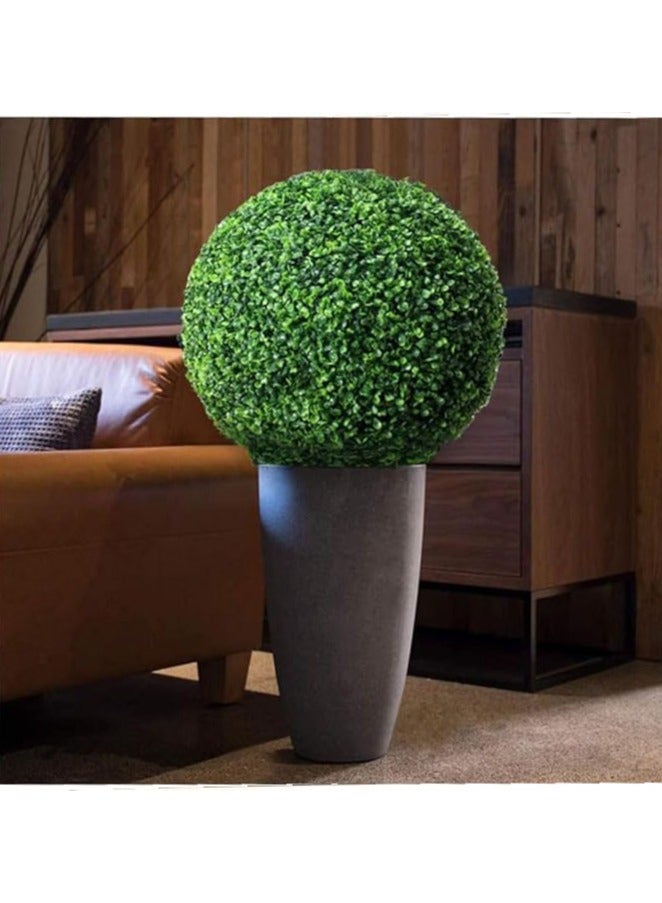 LINGWEI Artificial Boxwood Topiary Balls 45CM Green Plant Balls for Indoor Outdoor Decoration  - Image 2