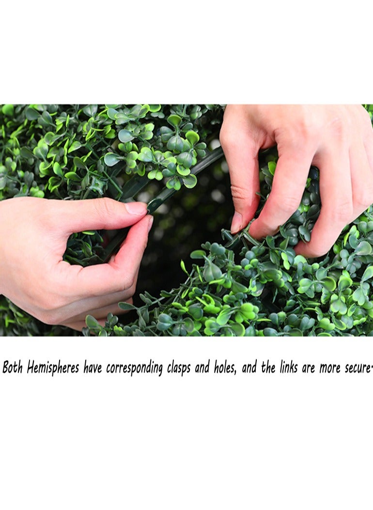LINGWEI Artificial Boxwood Topiary Balls 45CM Green Plant Balls for Indoor Outdoor Decoration  - Image 4