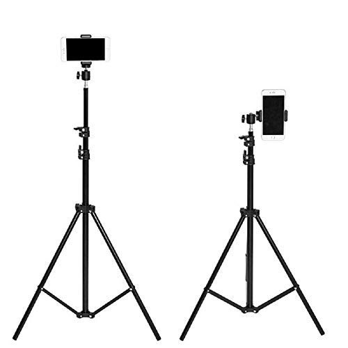 Kratos Premium 84 Inch (7 feet) Tripod Stand, Adjustable and Portable Design with Mobile Clip Holder Perfect for Ring Light, Photography, Videography & Live Streaming, Compatible with All Mobiles - Image 1